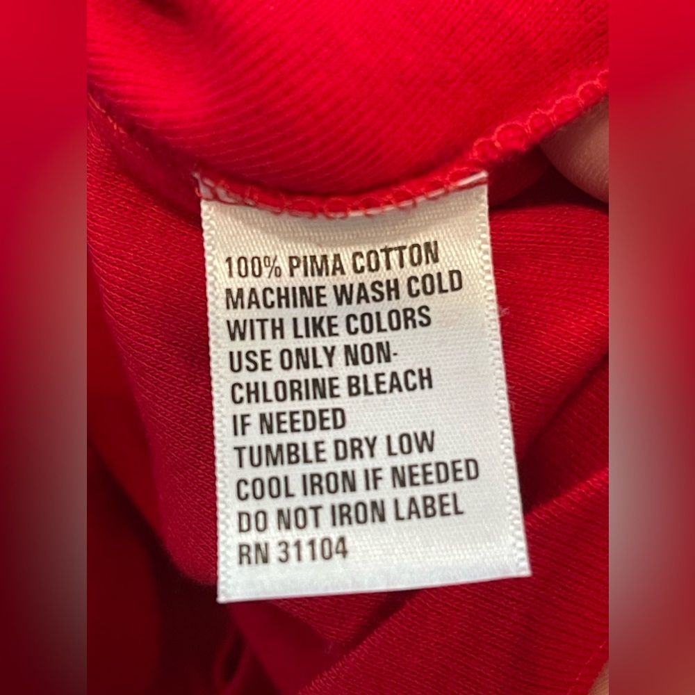 🆕Crown & Ivy NWT perfectly Pima all cotton long sleeve red ladies tshirt 1X soft - Picture 10 of 13